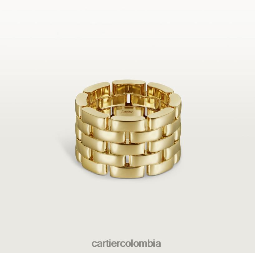 joyería Cartier anillo pantera maillon oro amarillo V0HXJN146