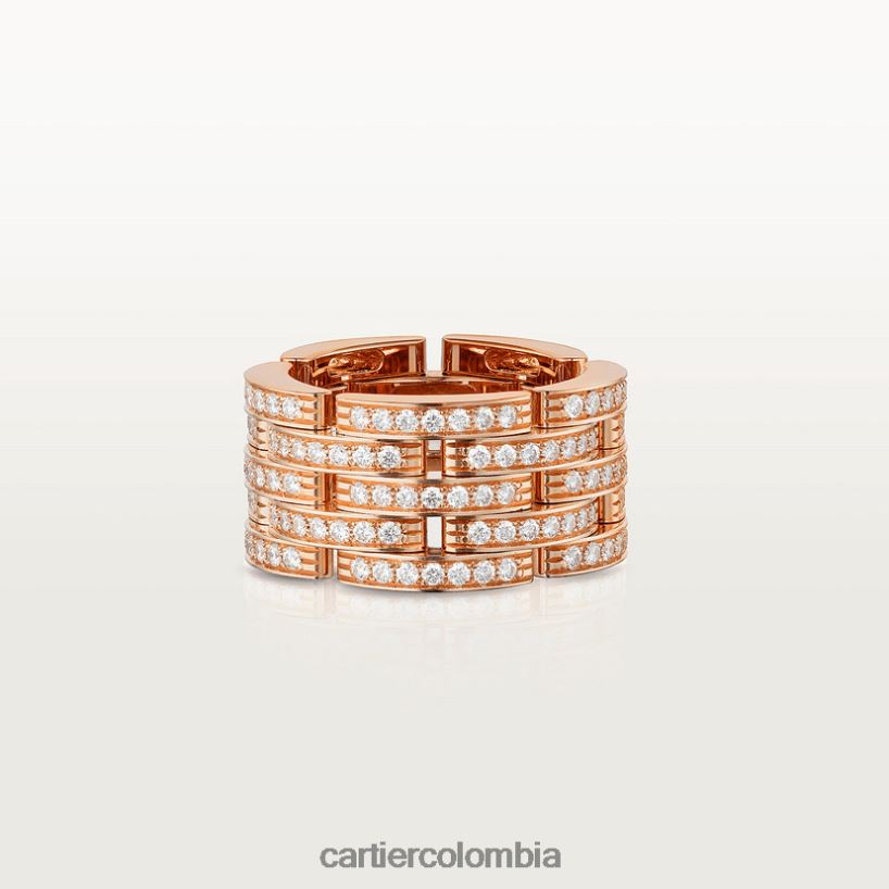 joyería Cartier anillo pantera maillon oro rosa V0HXJN147