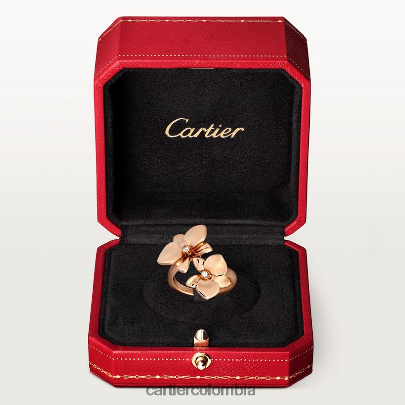 joyería Cartier caricia de orquídeas por anillo oro rosa V0HXJN154