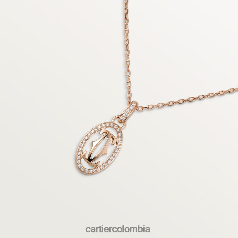 joyería Cartier collar con logotipo oro rosa V0HXJN601