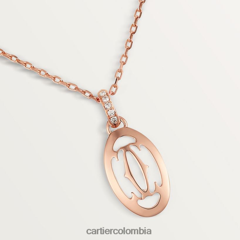 joyería Cartier collar con logotipo oro rosa V0HXJN602