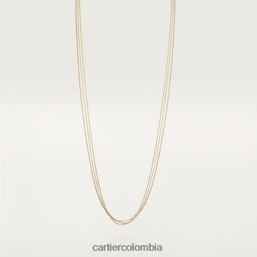 joyería Cartier collar de la trinidad 3 oros V0HXJN487