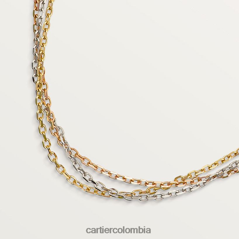joyería Cartier collar de la trinidad 3 oros V0HXJN487