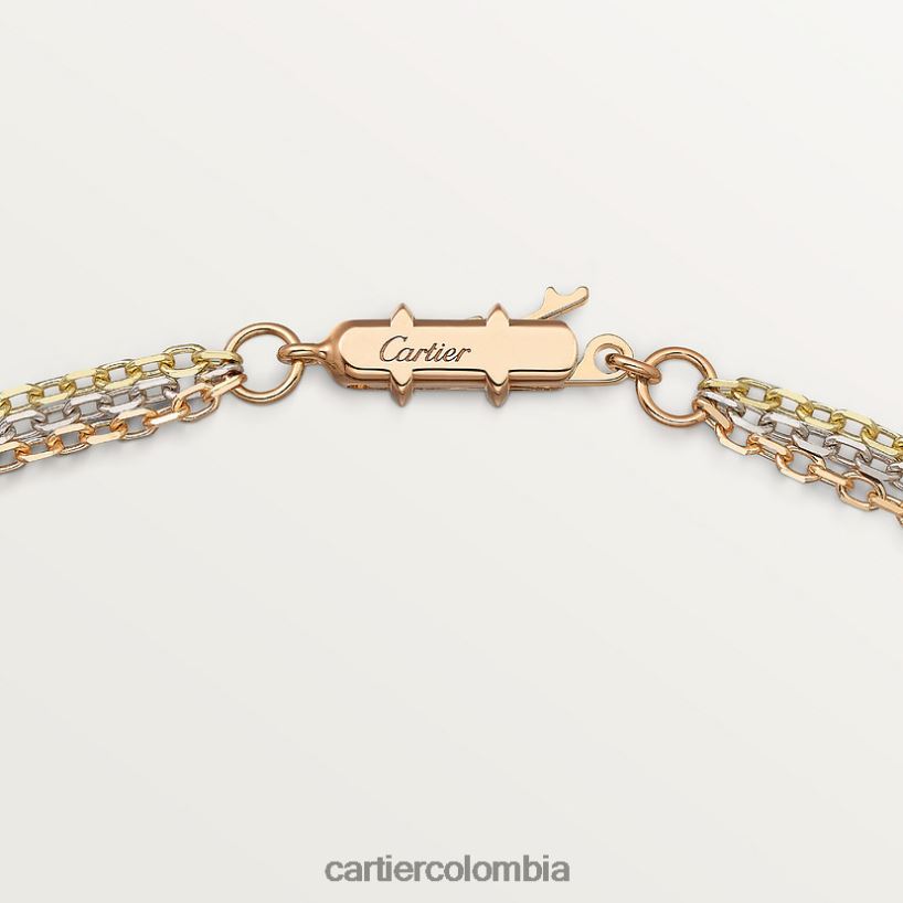 joyería Cartier collar de la trinidad 3 oros V0HXJN595