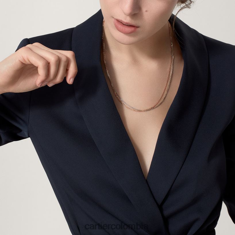 joyería Cartier collar de la trinidad 3 oros V0HXJN595