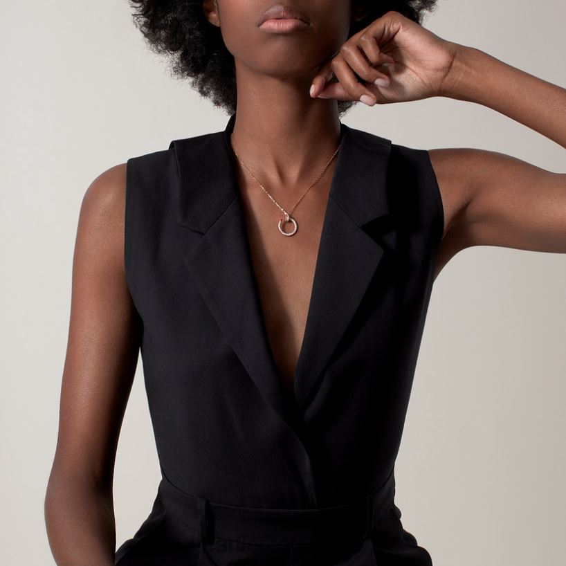 joyería Cartier collar juste un clou oro rosa V0HXJN415