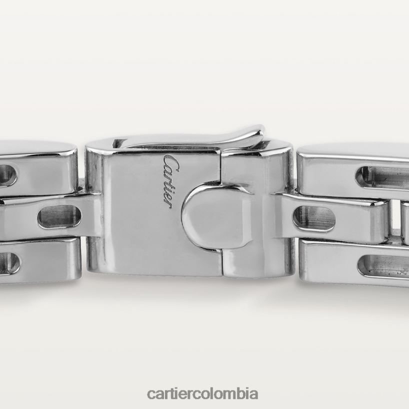 joyería Cartier Pulsera fina maillon panthere, 3 hileras de diamantes Oro blanco V0HXJN344