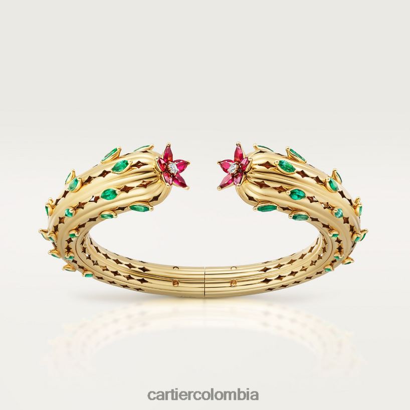 joyería Cartier pulsera de cactus elegante V0HXJN360