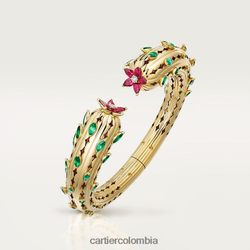 joyería Cartier pulsera de cactus elegante V0HXJN360