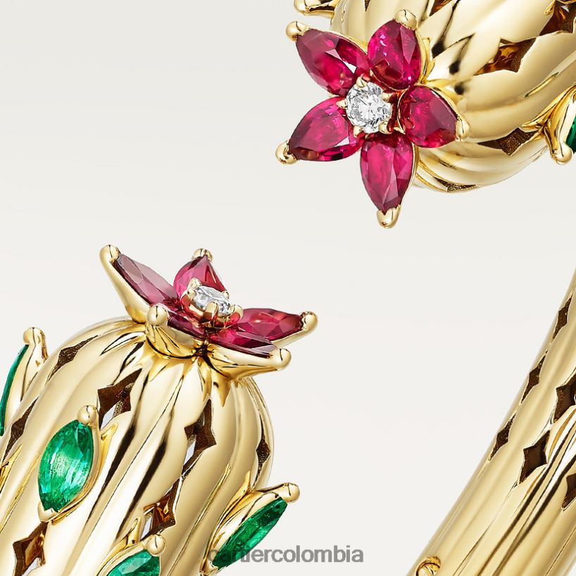joyería Cartier pulsera de cactus elegante V0HXJN360