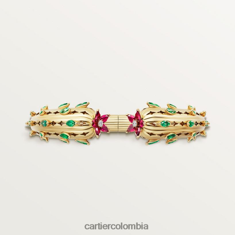 joyería Cartier pulsera de cactus elegante V0HXJN360