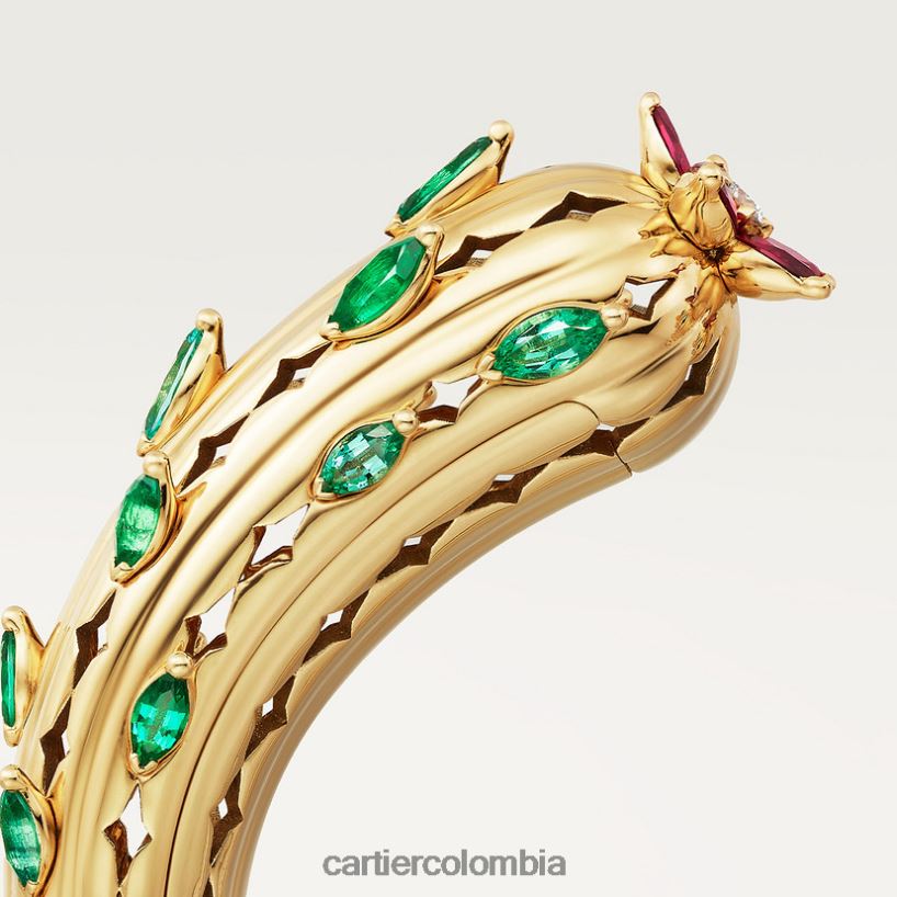 joyería Cartier pulsera de cactus elegante V0HXJN360