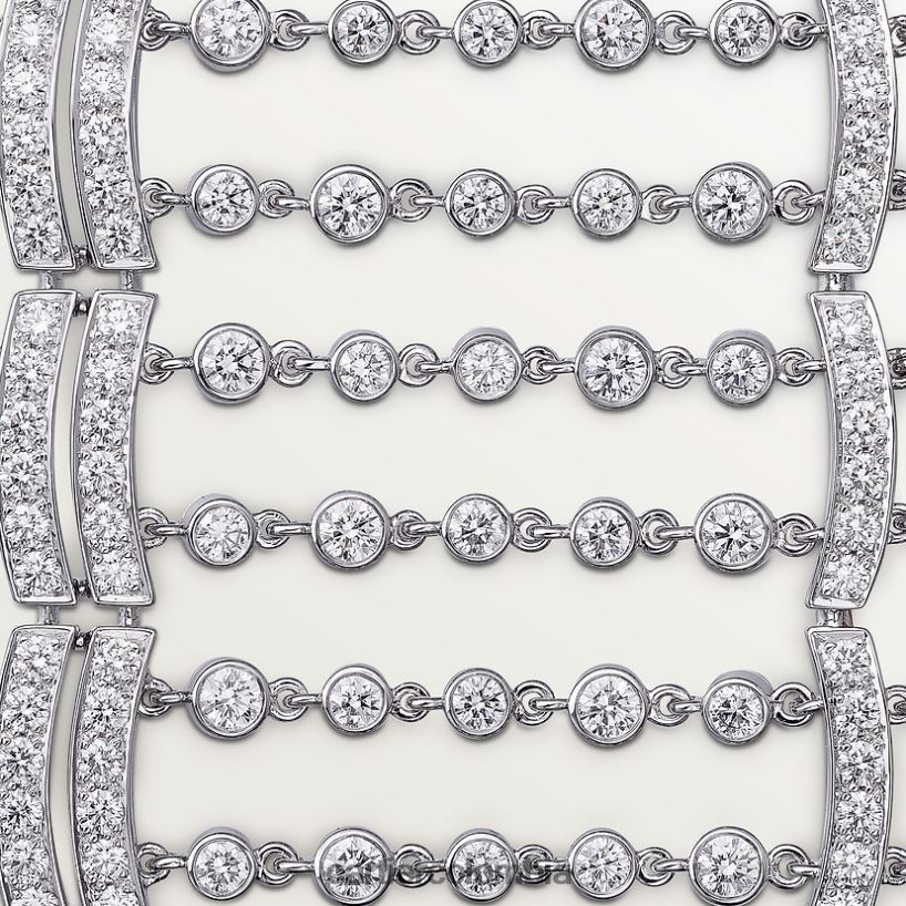 joyería Cartier pulsera de lluvia elegante V0HXJN348