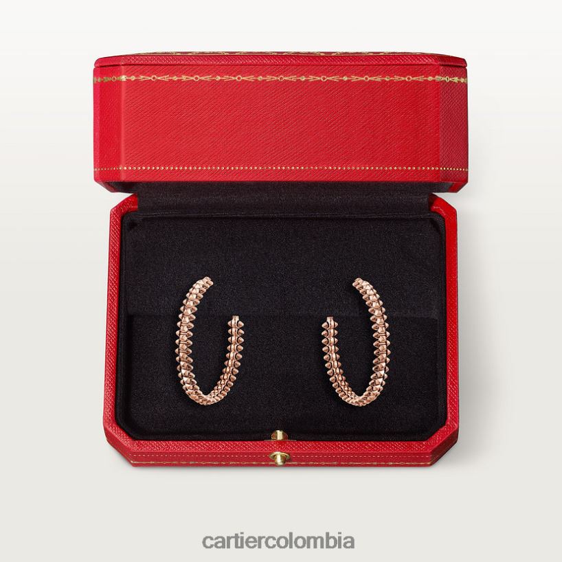joyería Cartier Pendientes de aro Choque modelo pequeño oro rosa V0HXJN745