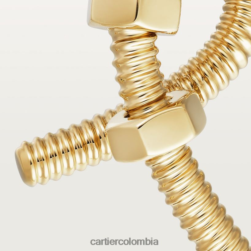 joyería Cartier pendiente izquierdo color crudo oro amarillo V0HXJN750