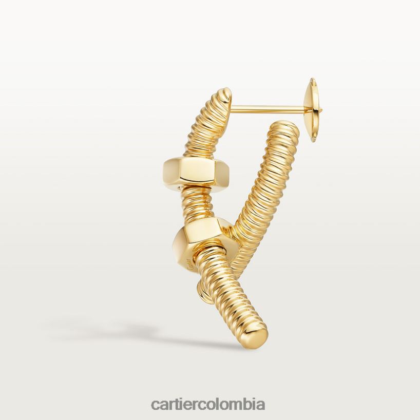 joyería Cartier pendiente izquierdo color crudo oro amarillo V0HXJN750