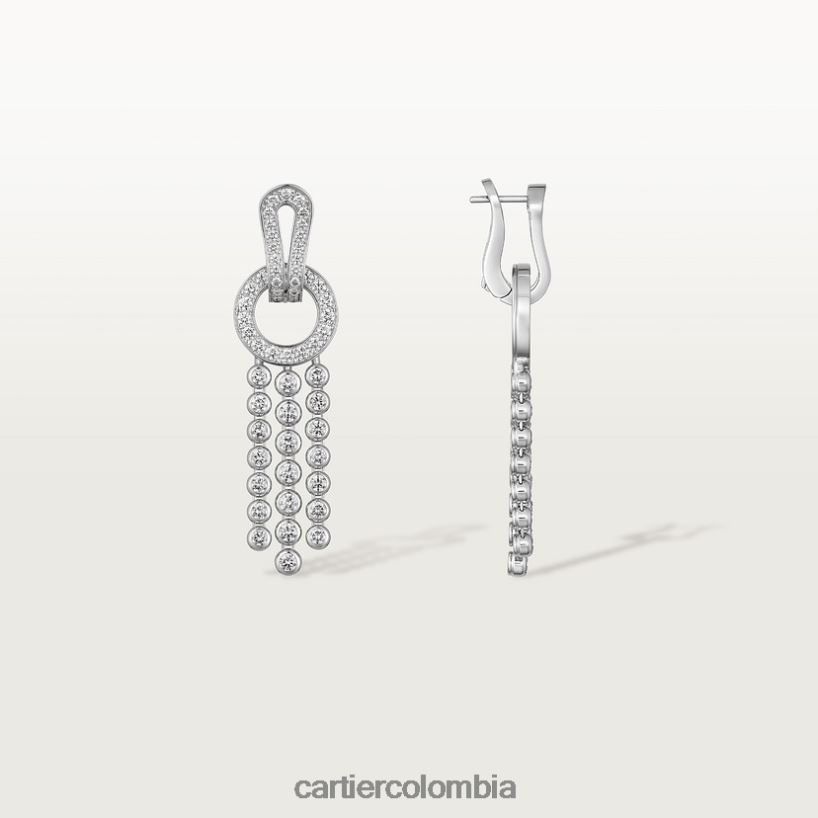 joyería Cartier pendientes agrafe elegante V0HXJN722