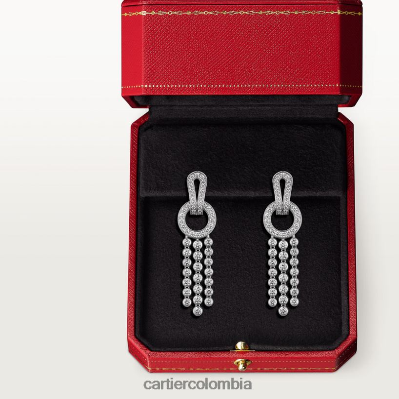 joyería Cartier pendientes agrafe elegante V0HXJN722