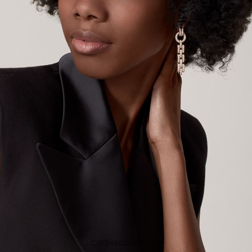 joyería Cartier pendientes agrafe elegante V0HXJN724