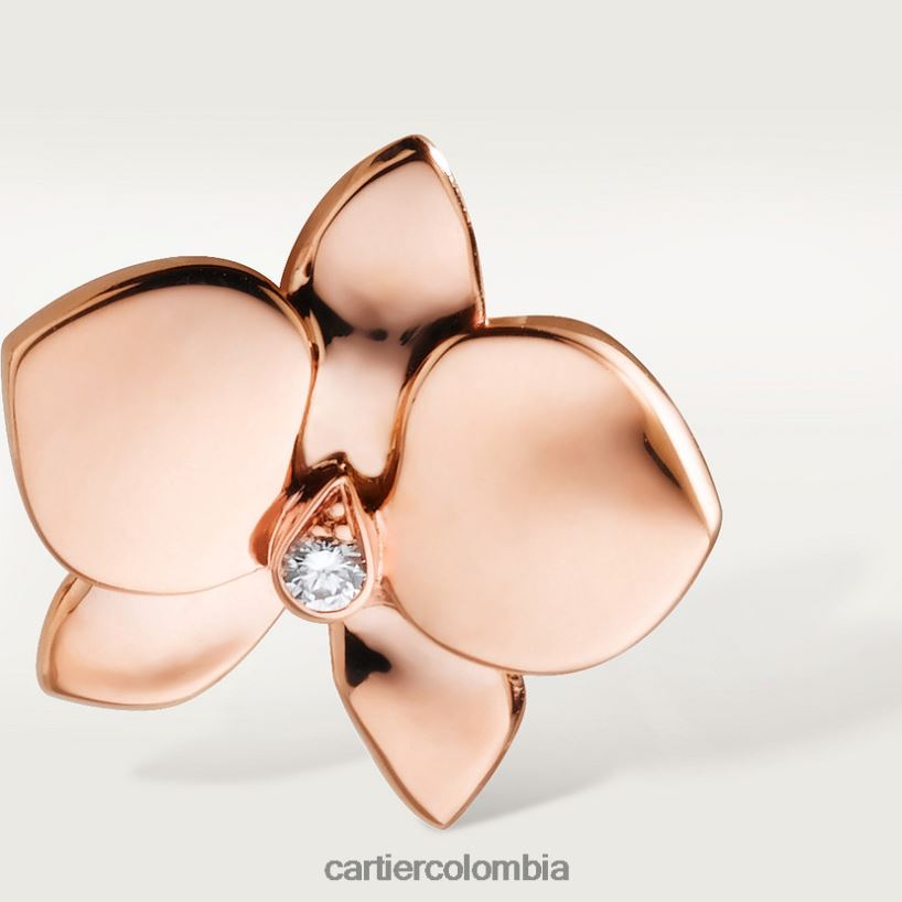 joyería Cartier pendientes caricias de orquídeas por oro rosa V0HXJN752