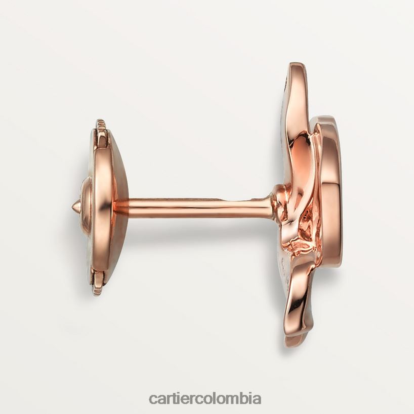 joyería Cartier pendientes caricias de orquídeas por oro rosa V0HXJN752