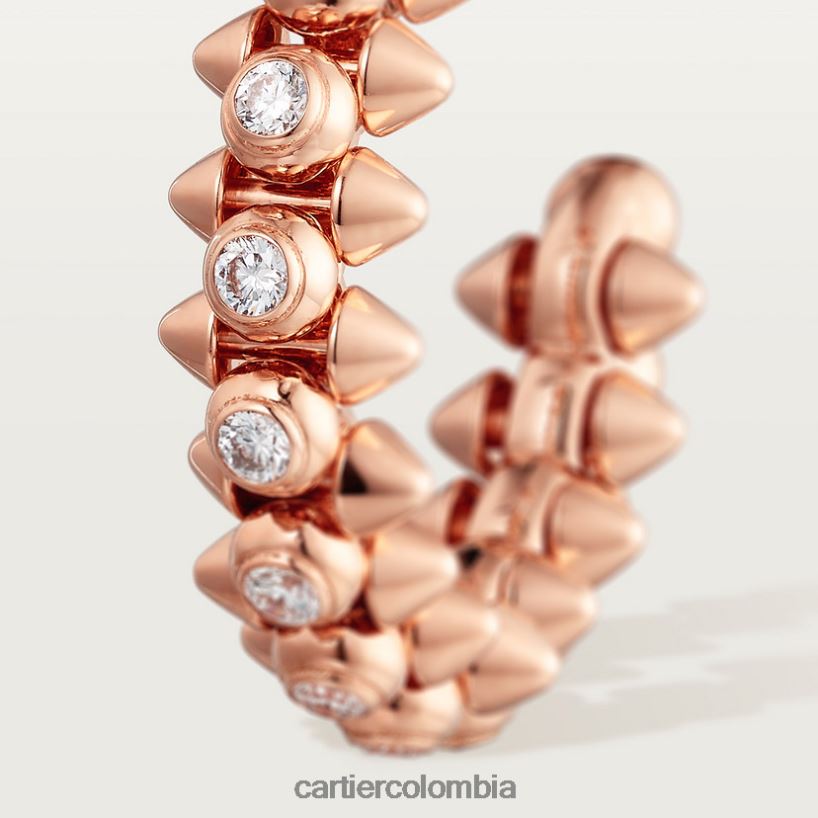 joyería Cartier pendientes choque diamantes oro rosa V0HXJN744