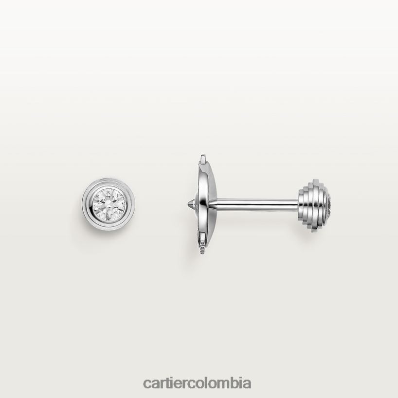 joyería Cartier pendientes d'amour xs Oro blanco V0HXJN656