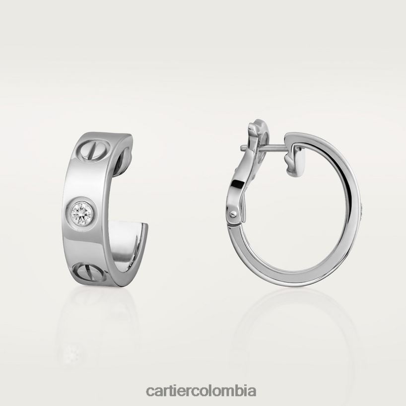 joyería Cartier pendientes de amor, 2 diamantes elegante V0HXJN766