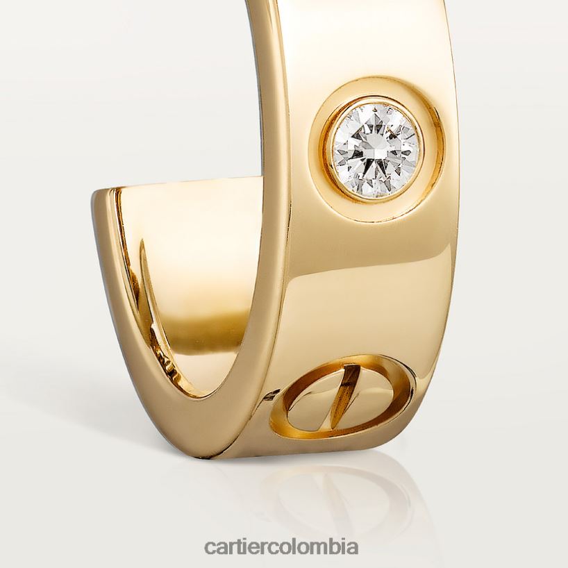 joyería Cartier pendientes de amor, 2 diamantes oro amarillo V0HXJN765