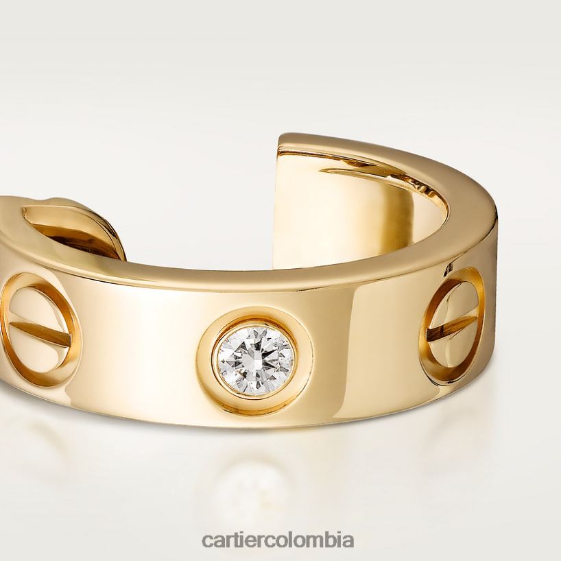 joyería Cartier pendientes de amor, 2 diamantes oro amarillo V0HXJN765