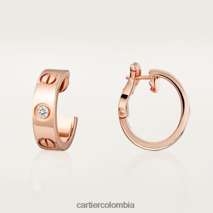 joyería Cartier pendientes de amor oro rosa V0HXJN767