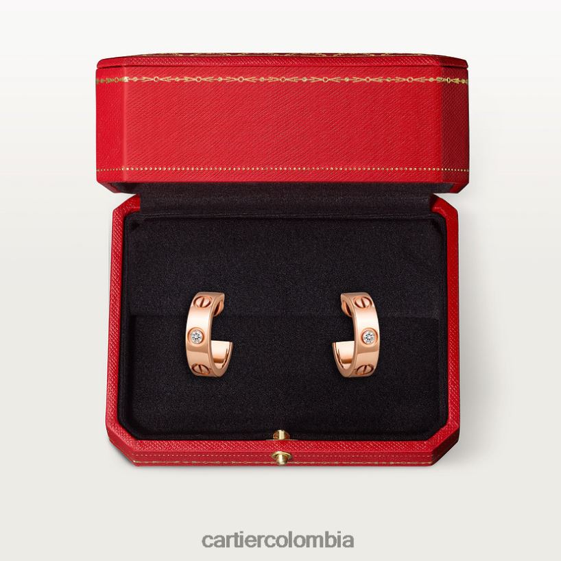 joyería Cartier pendientes de amor oro rosa V0HXJN767