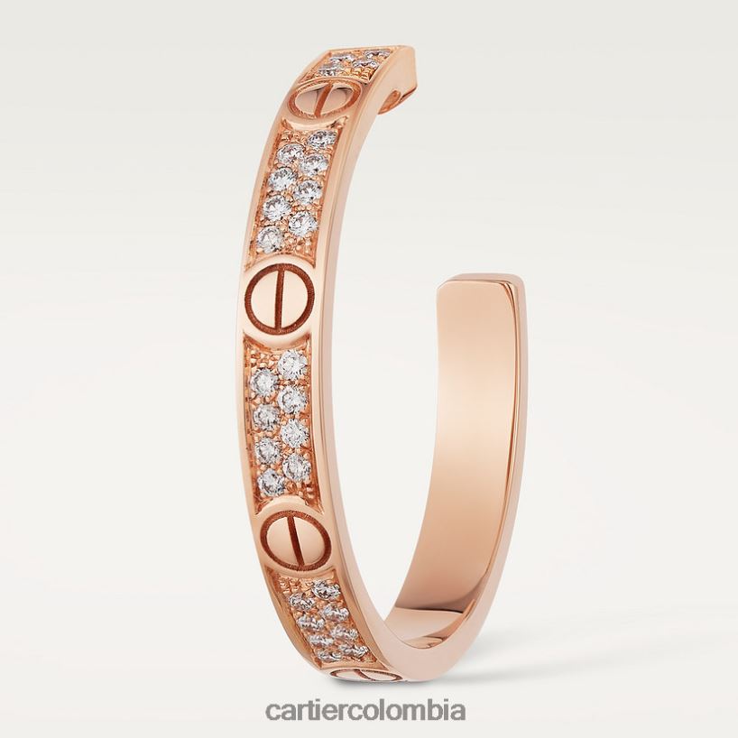 joyería Cartier pendientes de amor oro rosa V0HXJN768