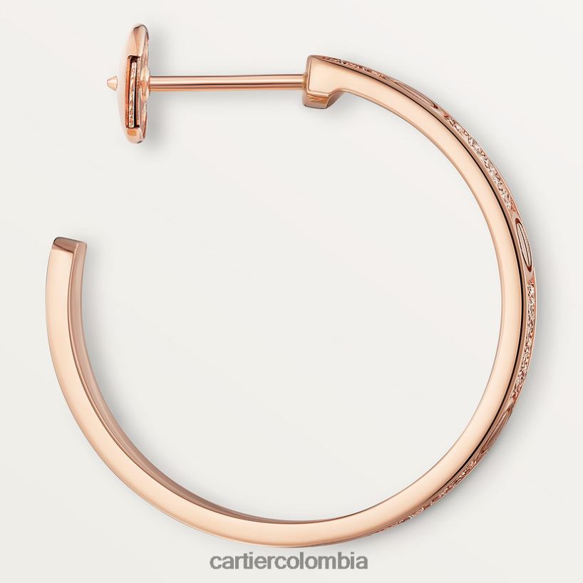 joyería Cartier pendientes de amor oro rosa V0HXJN768