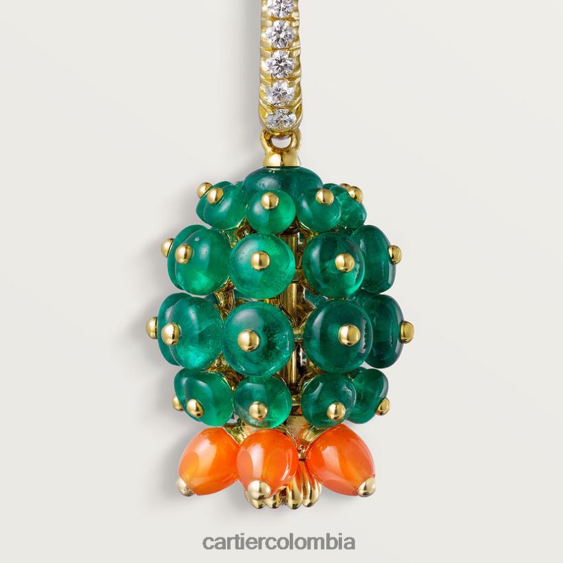 joyería Cartier pendientes de cactus elegante V0HXJN753