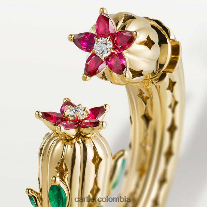 joyería Cartier pendientes de cactus elegante V0HXJN754