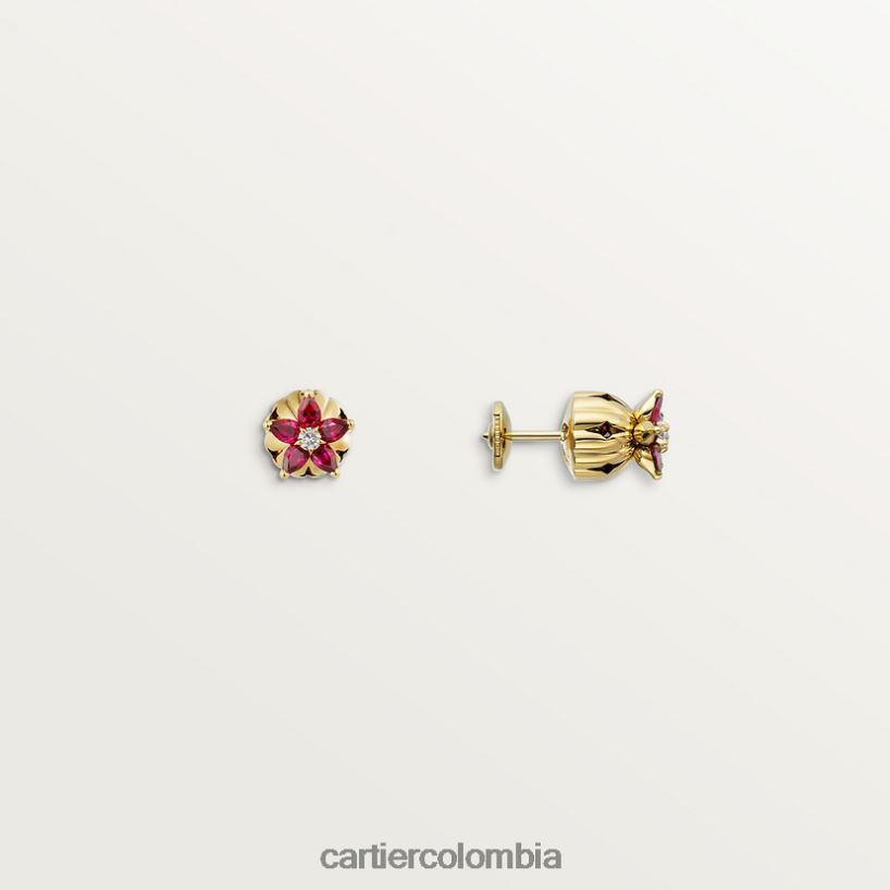 joyería Cartier pendientes de cactus elegante V0HXJN754