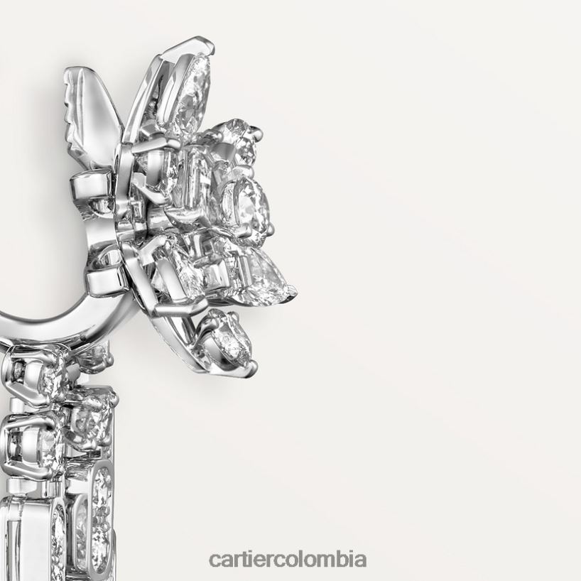 joyería Cartier pendientes de colección de diamantes elegante V0HXJN733