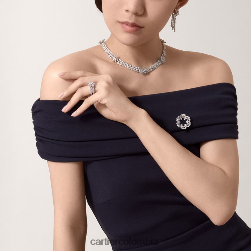 joyería Cartier pendientes de colección de diamantes elegante V0HXJN733