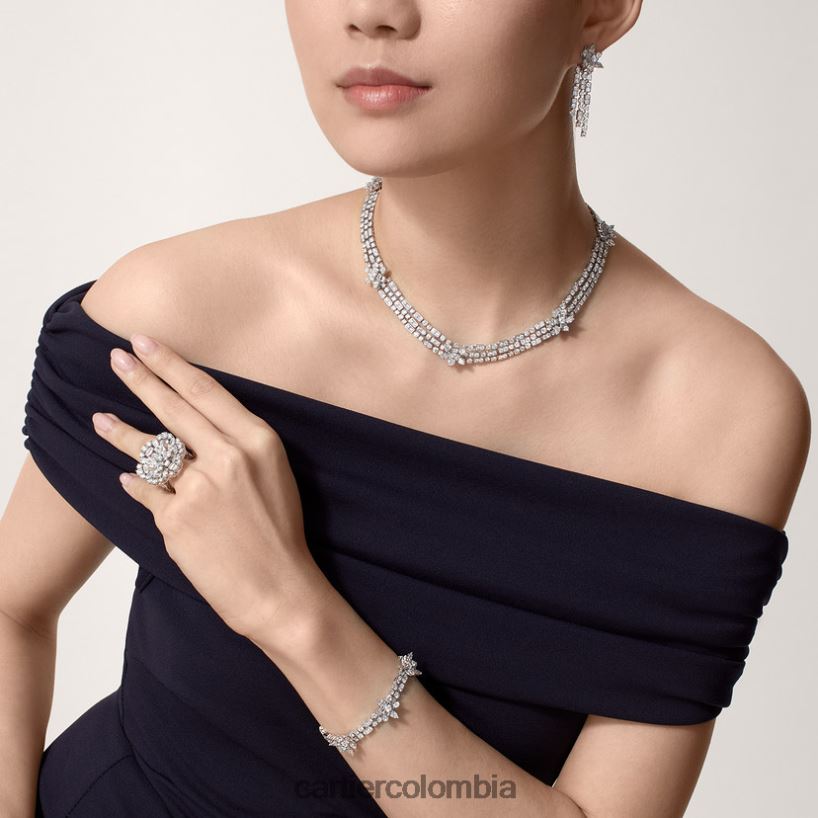 joyería Cartier pendientes de colección de diamantes elegante V0HXJN733