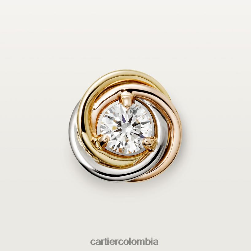 joyería Cartier pendientes de la trinidad 3 oros V0HXJN625