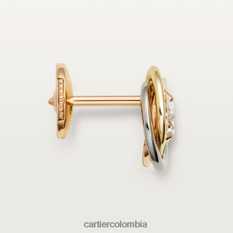 joyería Cartier pendientes de la trinidad 3 oros V0HXJN625