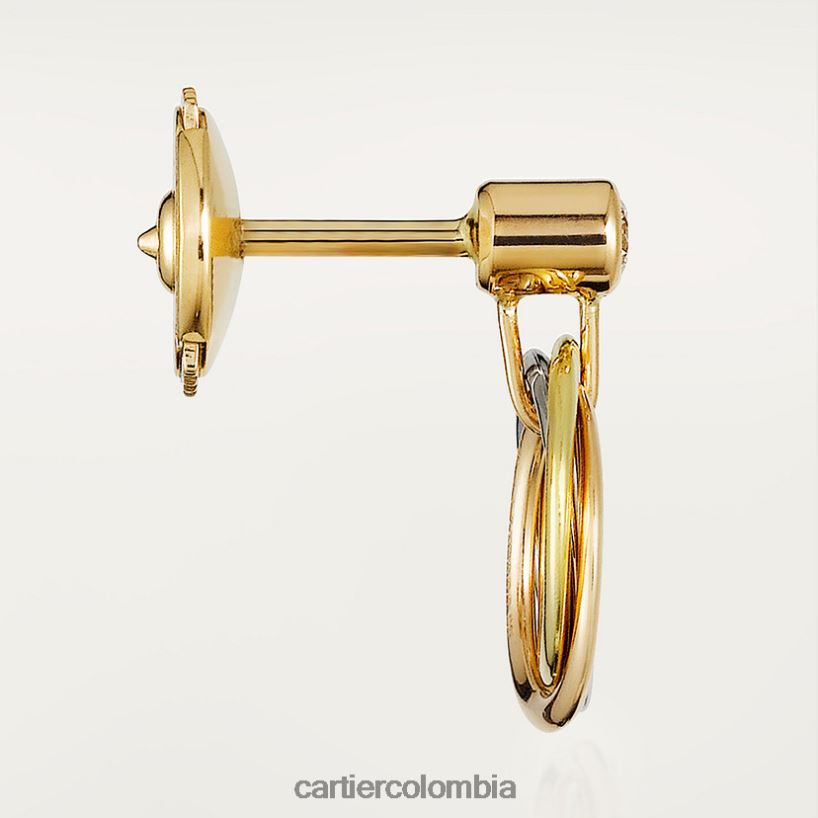joyería Cartier pendientes de la trinidad 3 oros V0HXJN627