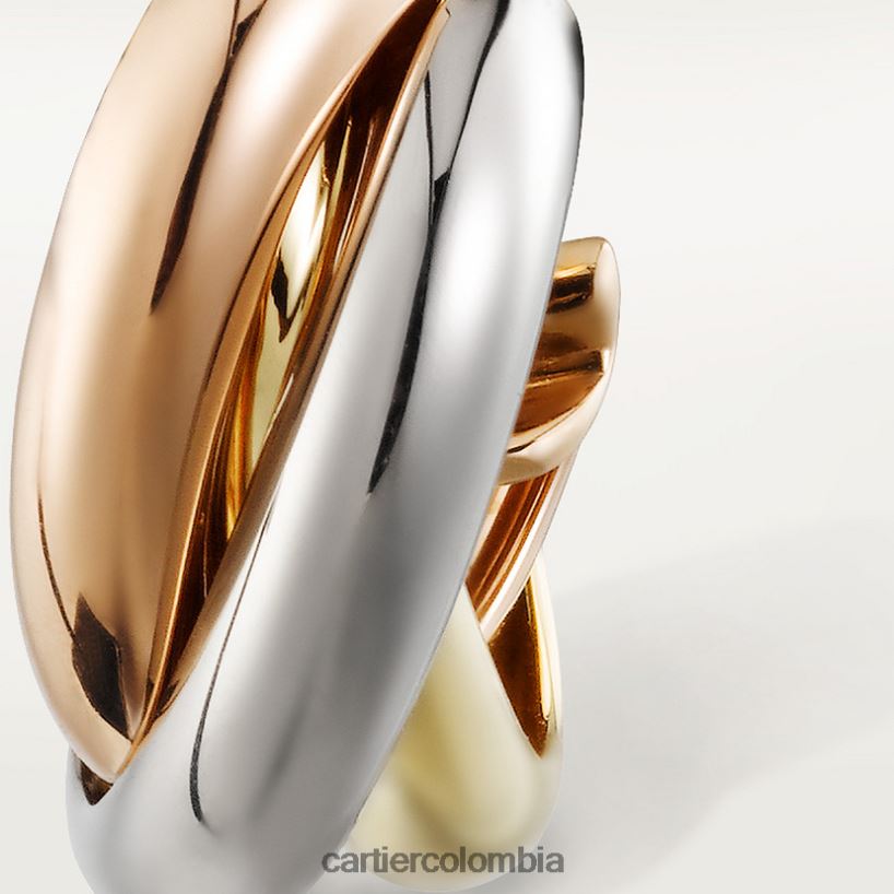 joyería Cartier pendientes de la trinidad 3 oros V0HXJN629