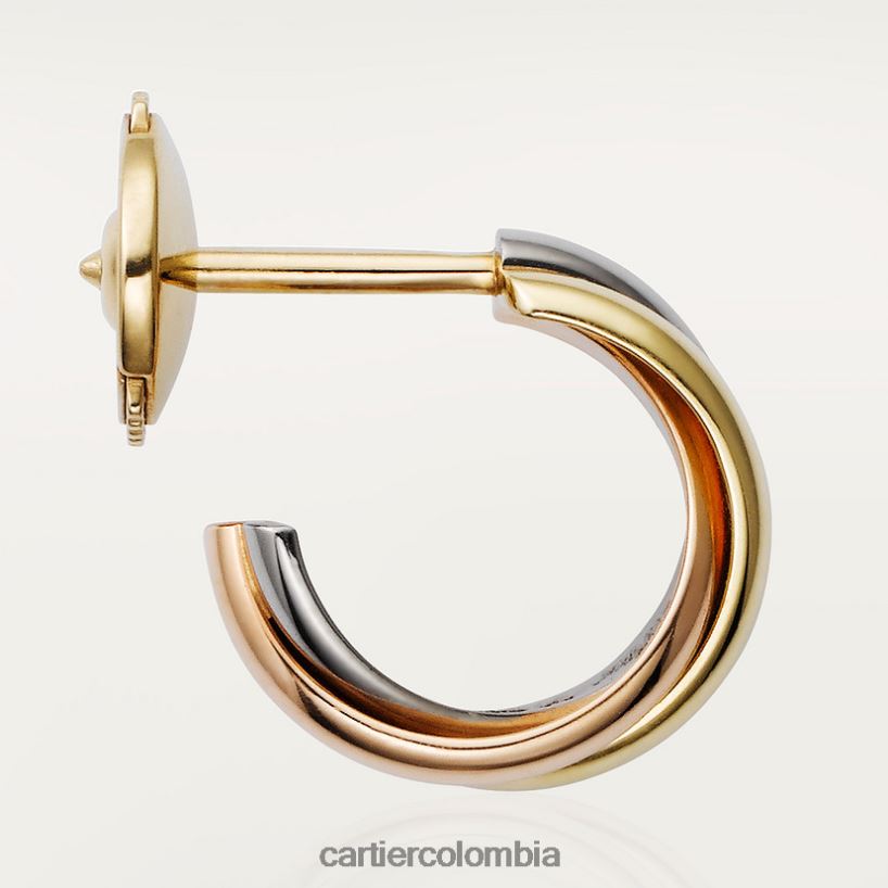 joyería Cartier pendientes de la trinidad 3 oros V0HXJN630