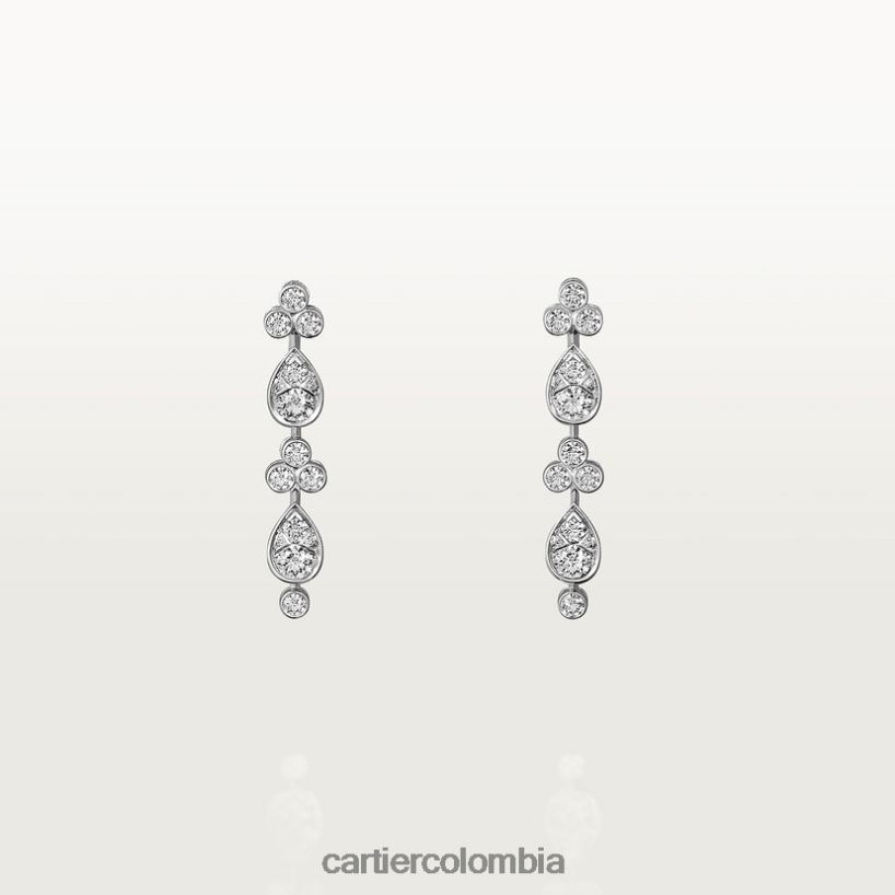 joyería Cartier pendientes de lluvia elegante V0HXJN726