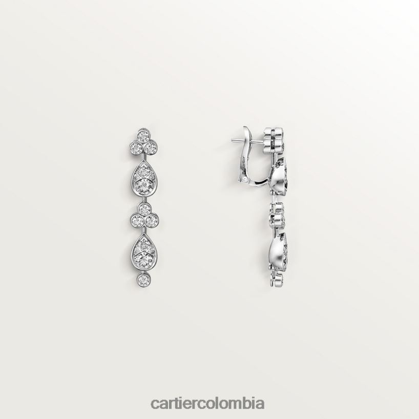 joyería Cartier pendientes de lluvia elegante V0HXJN726