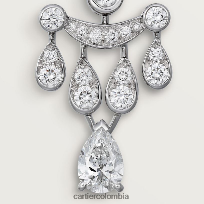 joyería Cartier pendientes de lluvia elegante V0HXJN734