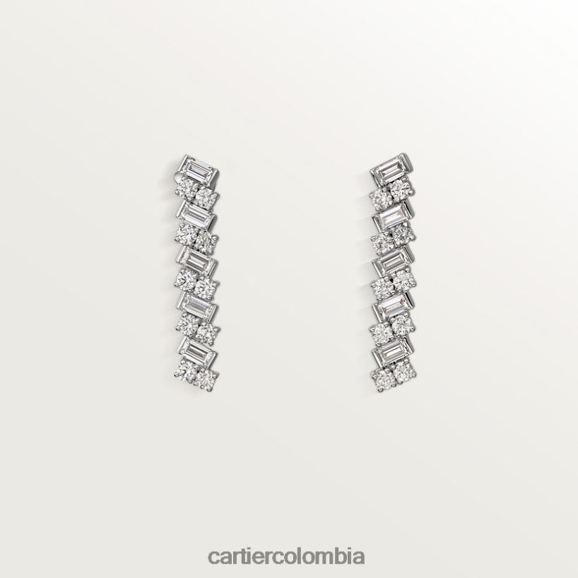 joyería Cartier pendientes de reflexión elegante V0HXJN678