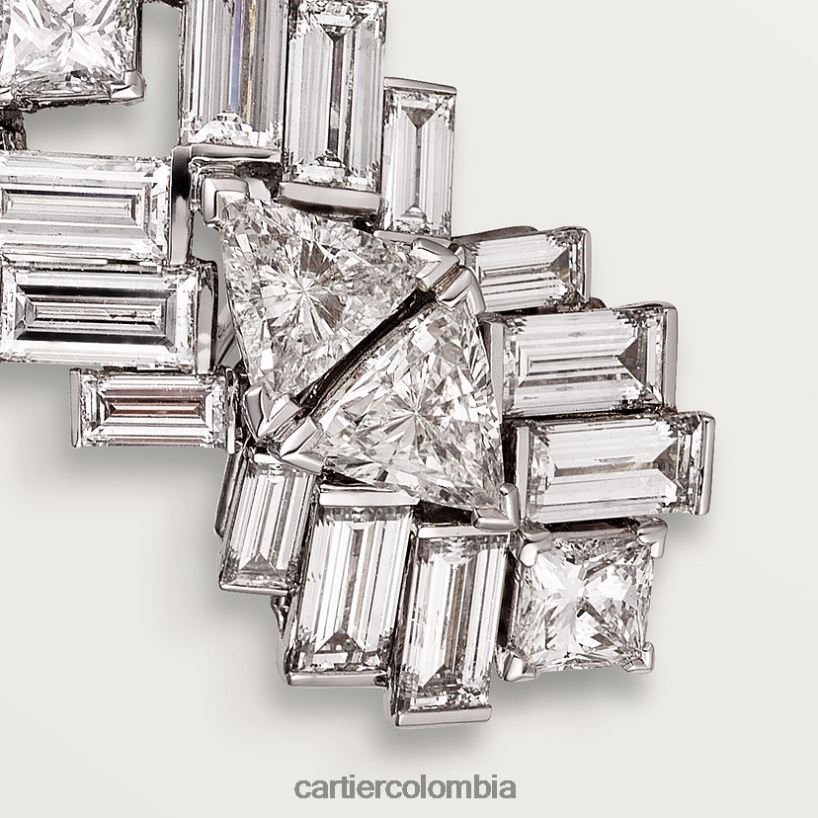 joyería Cartier pendientes de reflexión elegante V0HXJN701